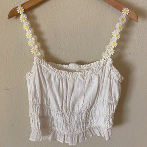 ANTHROPOLOGIE MAEVE FLORAL CROP TANK